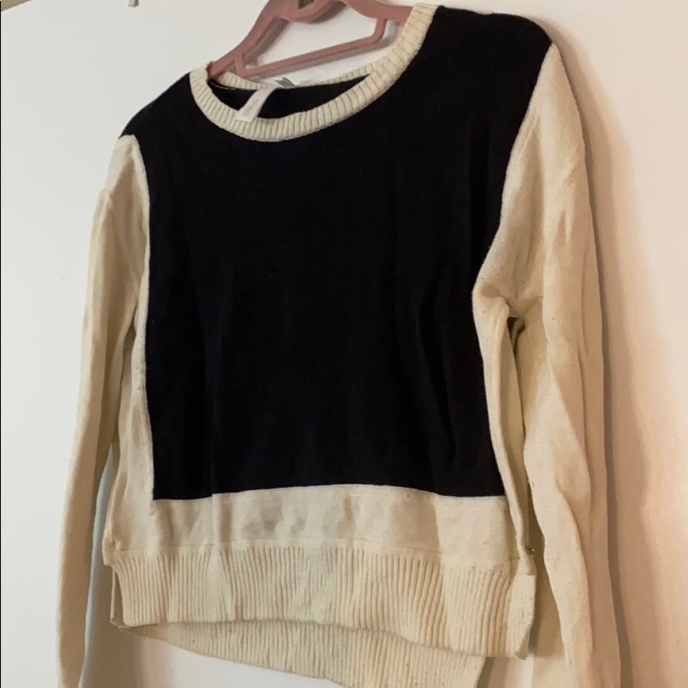 Black Off-White Cropped sweater
